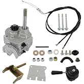 Silscvtt Go Kart Forward Reverse Gearbox 3 Shift Modes Replacement for 30 Series Torque Converter 2hp-13hp Engine 212cc GearBox 4 Stroke 35/40/41/420 12/10T Chain Go Kart