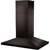 48 black stainless range hood