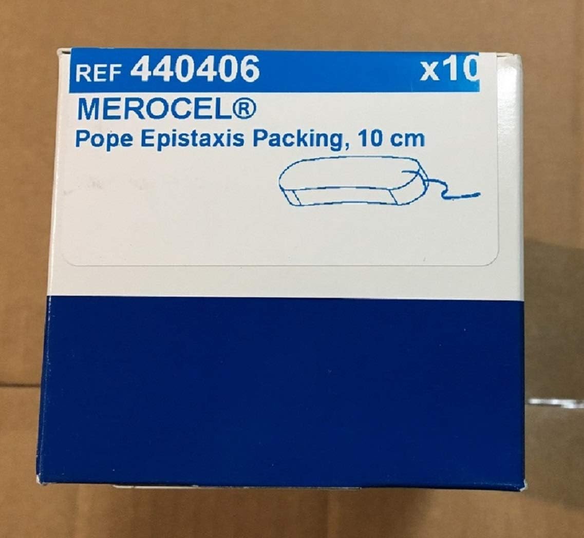 Medtronic Merocel Pope Epistaxis Packing Size 10 cm, REF 440406 (Box of 10)