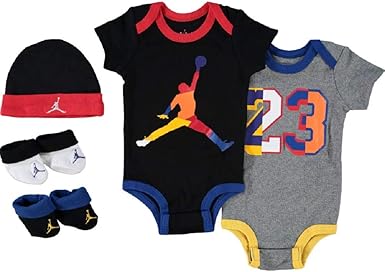 Nike Jordan Lot De 5 Chaussettes Bonnet De Bebe 0 6 Mois Jumpman Rouge Blanc Noir Amazon Fr Vetements Et Accessoires