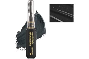 MIESCHER Black Temporary Hair Color Mascara for Girls & Women, Washable Hair Color Chalk for Children Party Cosplay (11#Black)