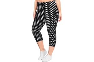 TIYOMI Plus Size Capris Leggings for Women Knee-Length High Waist Leggings Tummy Control Outdoor Capri XL-5XL