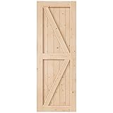 EaseLife 30in x 84in Sliding Barn Wood