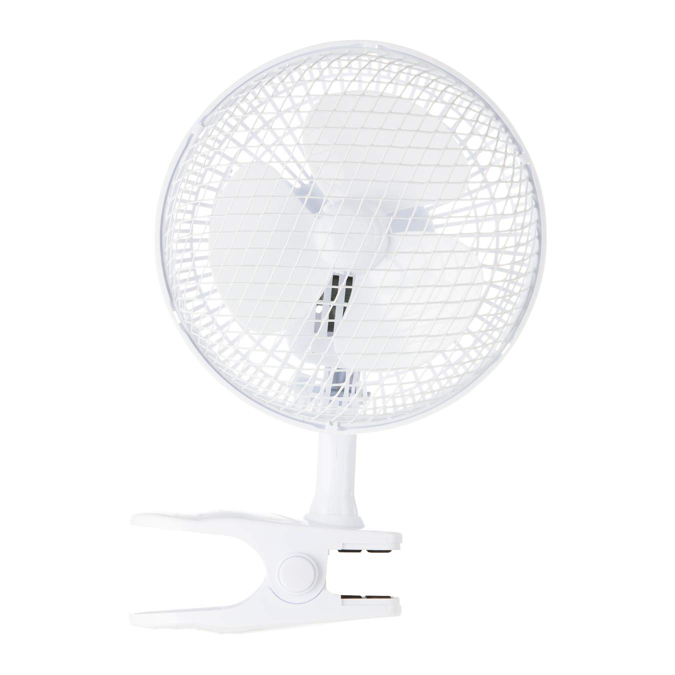 Signature 6” 2 Speed Clip Fan with Adjustable Tilt, White, S40007