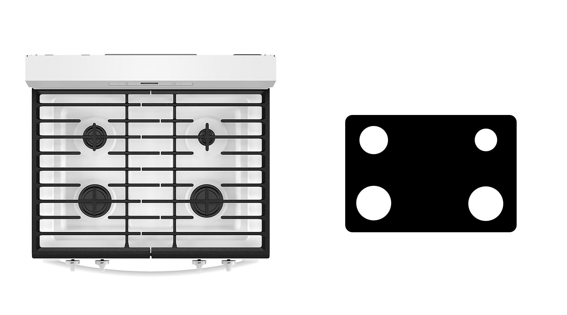 Photo 1 of Custom Fit Premium Reusable Burner Liner for Whirlpool Gas Range Stove Protect Your Stovetop with this Splatter Guard Cover - WFGS3530RS
