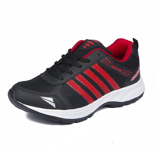 Buy Asian Shoes Men S Black Red Sport Shoes 6 Uk Indian At Amazon In