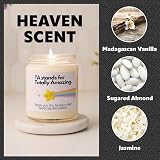 Makester Luxury Soy Wax Candle Teaching Assistant Gifts Vanilla Jasmine Sugared view 4