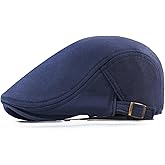 Taidor Men's Cotton Newsboy Hats Flat Ivy Gatsby Cap Irish Cabbie Ivy Driving Hunting Hat