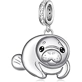 Zunxinsan Manatee Gifts 925 Sterling Silver Manatee Charm Cute Animal Jewelry Gifts for Women