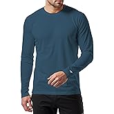 RGJU Long Sleeve Athletic Shirt Men Moisture Wicking Outdoor T-Shirt Dry Fit Running Tshirt Base Layer Tee Fitted