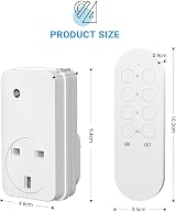 SURNICE Remote Control Plug Socket UK 13A 3000W 40m 130ft 3 Pack + Remote view 7