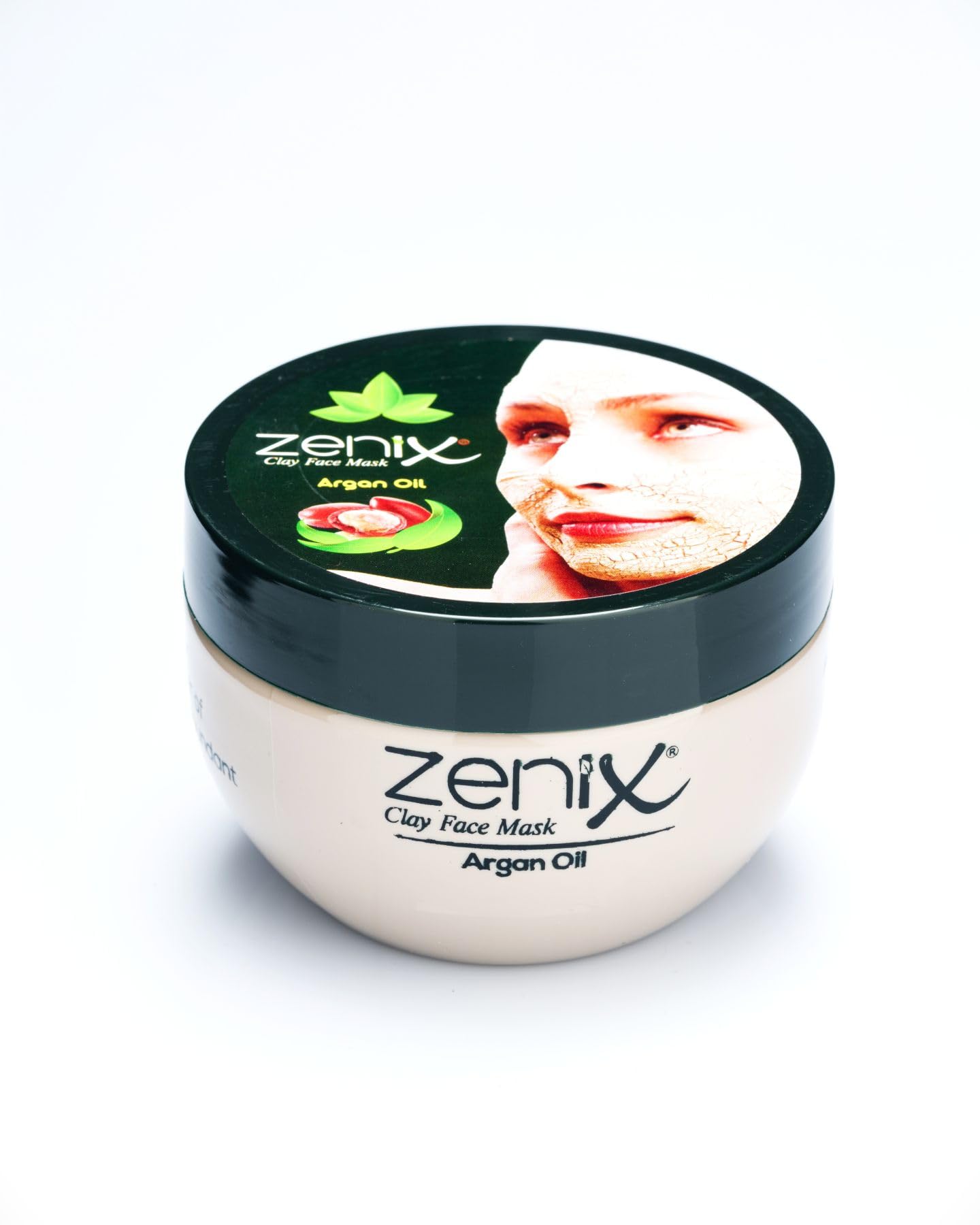 CLAY FACE MASK DEEP CLEANSING ARGAN MUD MIRACLE SKIN SMOOTHING ACNE SPOT REMOVAL CURE 400ML