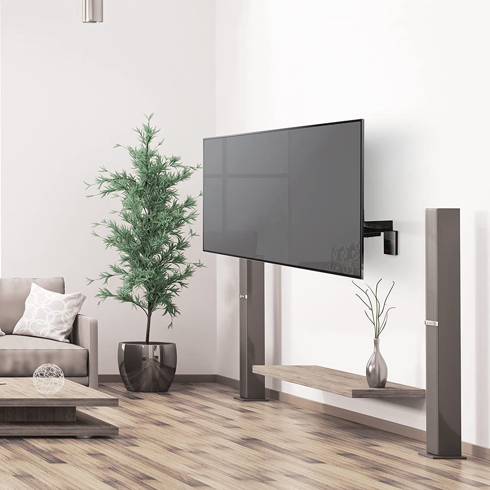 Barkan TV Wall Mount, 32-70 inch Full Motion Articulating - 4 Movement Flat/Curved Screen Bracket, Very Low Profile, Holds up to 88 lbs, Lifetime Limited Warranty, UL Listed, Fits LED OLED LCD