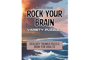 Rock Your Brain Variety Puzzles: Geology Themed Puzzle Book For Adults