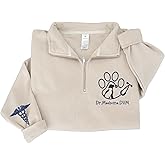 LOVELYPOD Vet Tech Custom Quarter Zip Sweatshirt, Veterinary Tech Sweatshirt, Animal Nurse Shirt