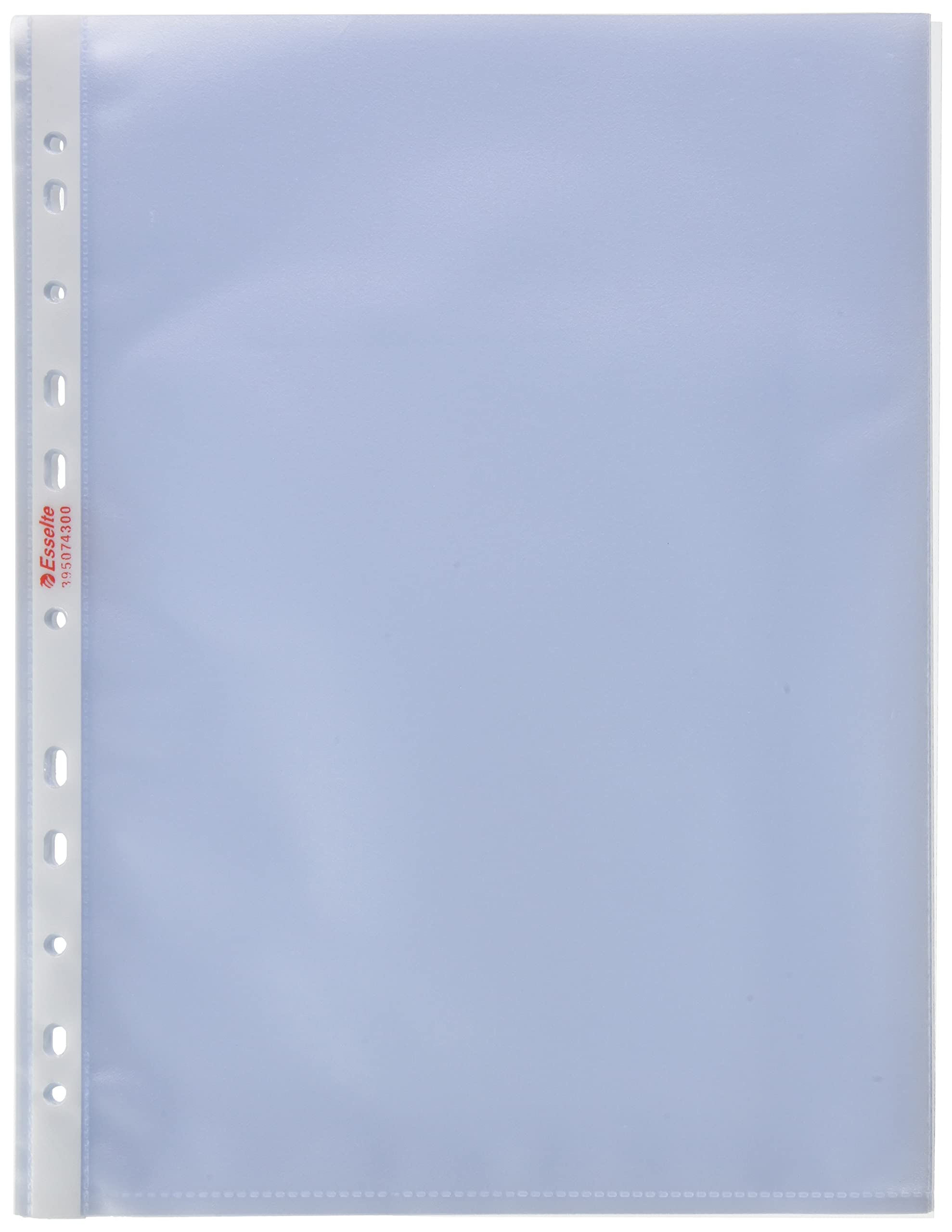 Esselte Perforated Envelopes, Copy Safe de Luxe, Transparent, Document Holder A4 PP antiriflesso