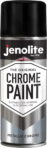 JENOLITE Chrome Spray Paint | Metallic Silver Multi-Surface For Metal Wood