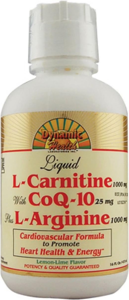 L-Carnitine w/CoQ-10 Plus L-Arginine Dynamic Health 16 oz Liquid: Health & Personal Care