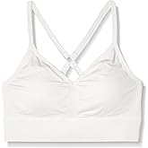 Nike Indy Women's Light-Support Padded Seamless Bra (Medium, Summit White/Platinum Tint)