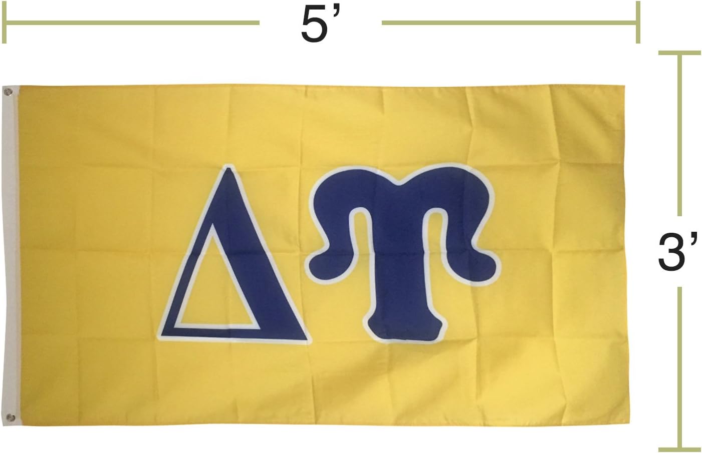 Amazon Com Delta Upsilon Letter Fraternity Flag Greek Banner 3 Feet X 5 Feet Sign Decor Du Garden Outdoor