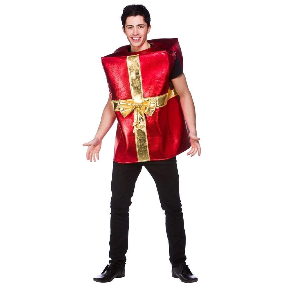 Wicked Costumes Adult Christmas Parcel Fancy Dress Costume Red
