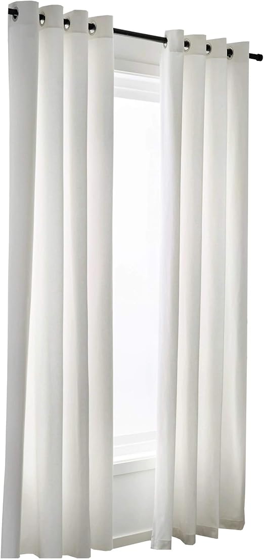 Amazon Com Rajlinen 2 Panel Beautiful Curtain Off White 100
