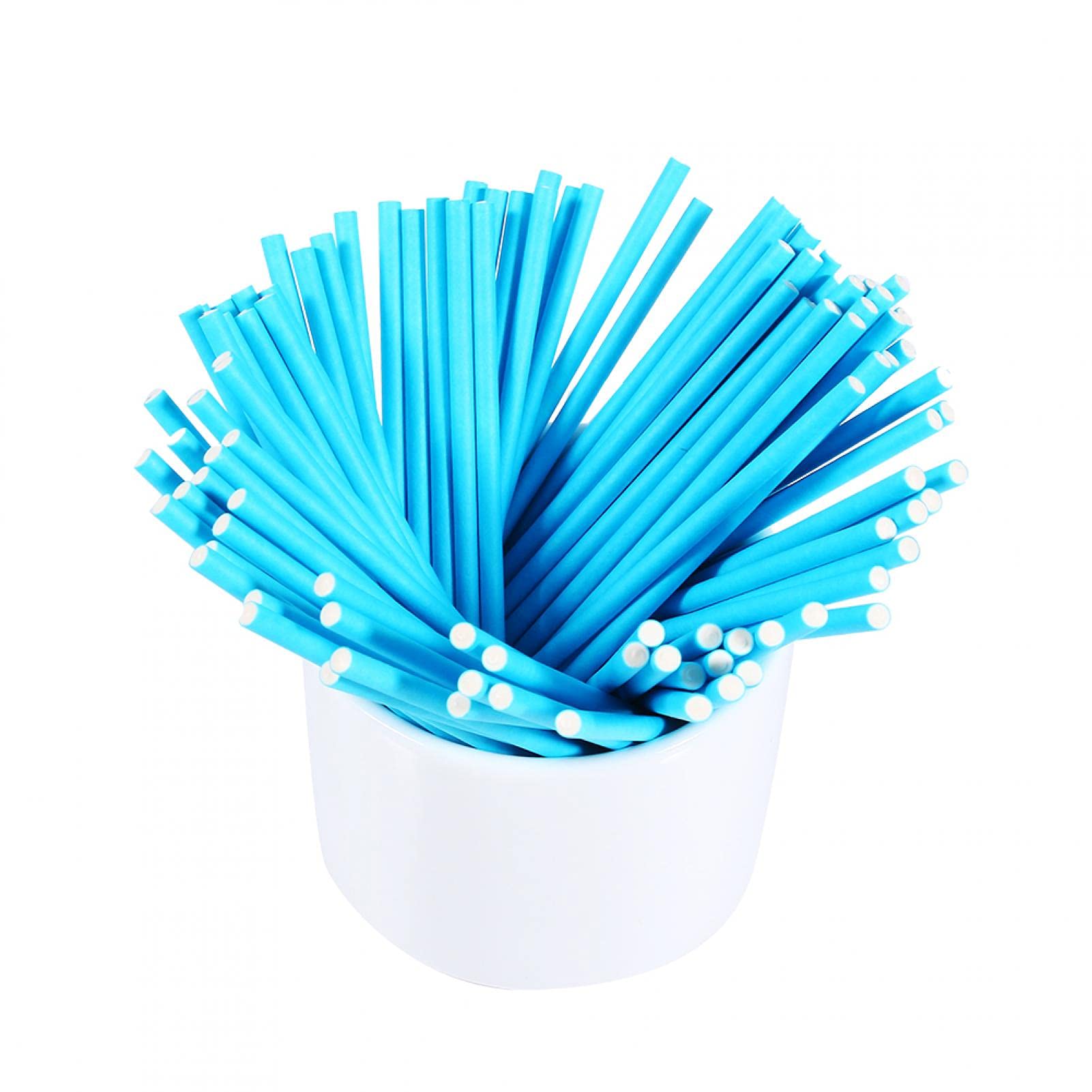 100 Pcs Colorful Lollipop Sticks Cake Sticks for C and y Chocolate 3. 9 inch(Blue)(Blue)