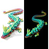 Meet Gladness 24”3D Printed Dragon Large 3D Dragon--Bigger Fidget Toy Gift for Kids, Boys, Girls & Adults,Cool Giant Crystal 3-D Printed Animals Desk Decor, Easter Basket Essentials