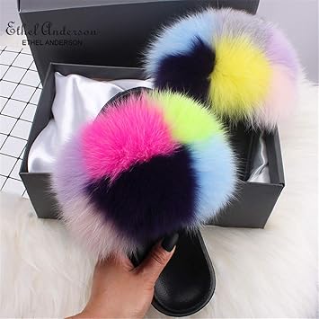 fluffy slippers amazon