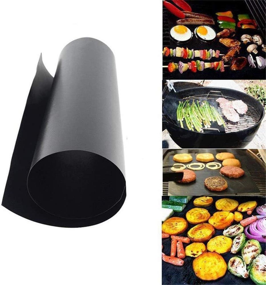 BBQ Grill Mat, Kingnew Non Stick Oven Liner Reusable Teflon Cooking Mat Charcoal, Gas and Electric BBQ Grill,Heat Resistant and Easy to clean,1PC