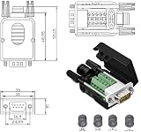 PENGLIN 2Pcs DB9 Solderless RS232 D-Sub to 9-Pin Port Breakout Board Case view 3