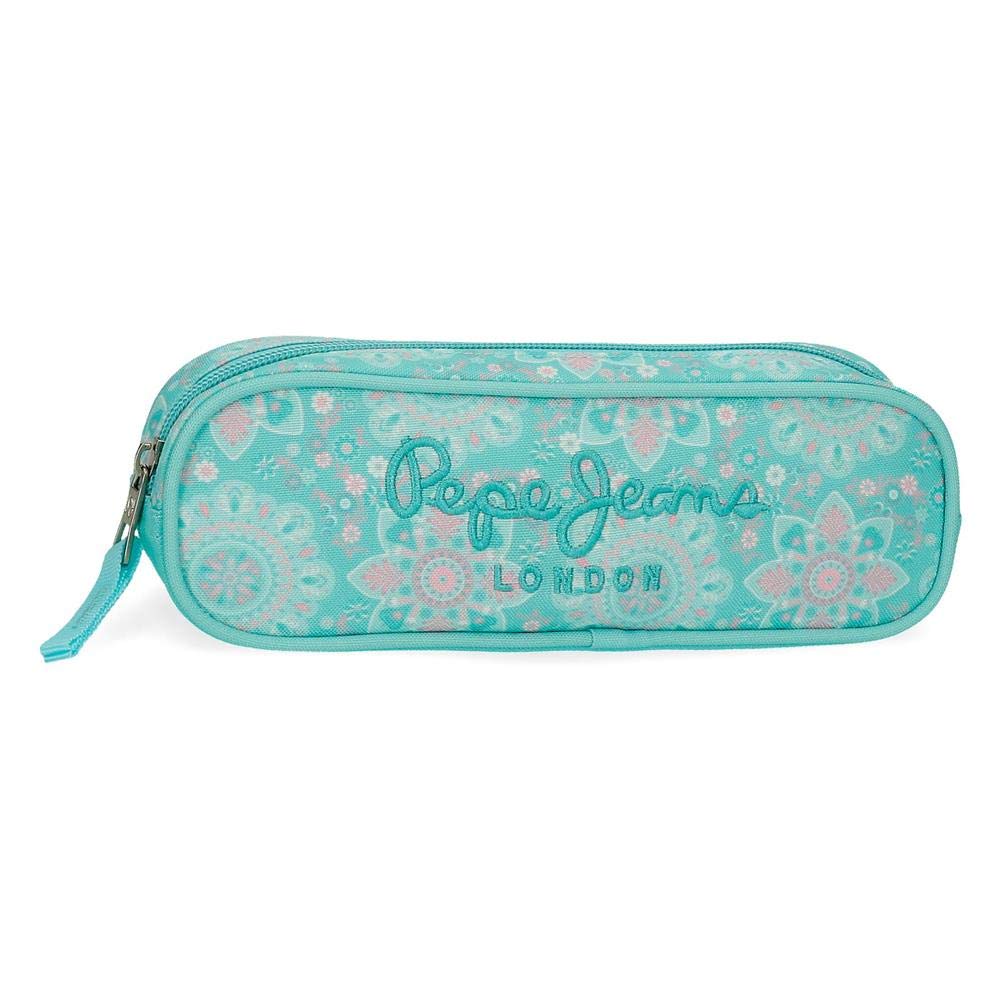 Pepe Jeans Tatiana Green Pencil Case 22 x 7 x 3 cm Polyester