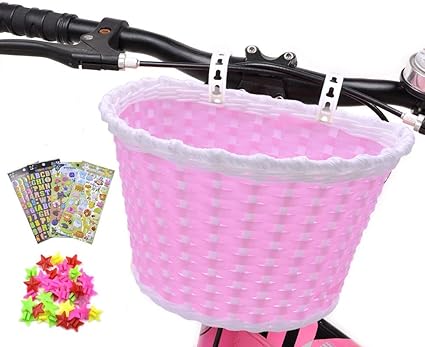 pink bike basket