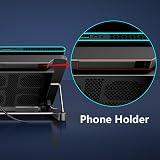 LIANGSTAR 6 Fan Laptop Cooling Pad 12-17 inch with 7 Height Adjustable Stand view 6