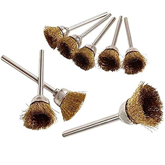 DIY Crafts 10xSteel Wire Brush Tool Accessories Rotary Tool Drill Tool Electrice