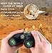 Baufut 12x25 Compact Binoculars for Adults Kids with Low Light Night Vision,Rotatable Eyepiece High Power Waterproof Lightweight Binoculars for Bird Watching Hunting Traveling Hiking Concerts