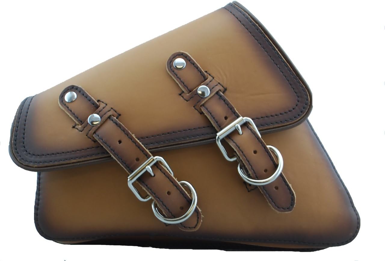 LaRosa Harley-Davidson Sportster XL Iron 883 Nightster Antique Darken Tan Leather Left Saddlebag