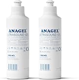 ANAGEL 250ml Ultrasound Transmission Gel Pack of 2 - Clear, Viscous