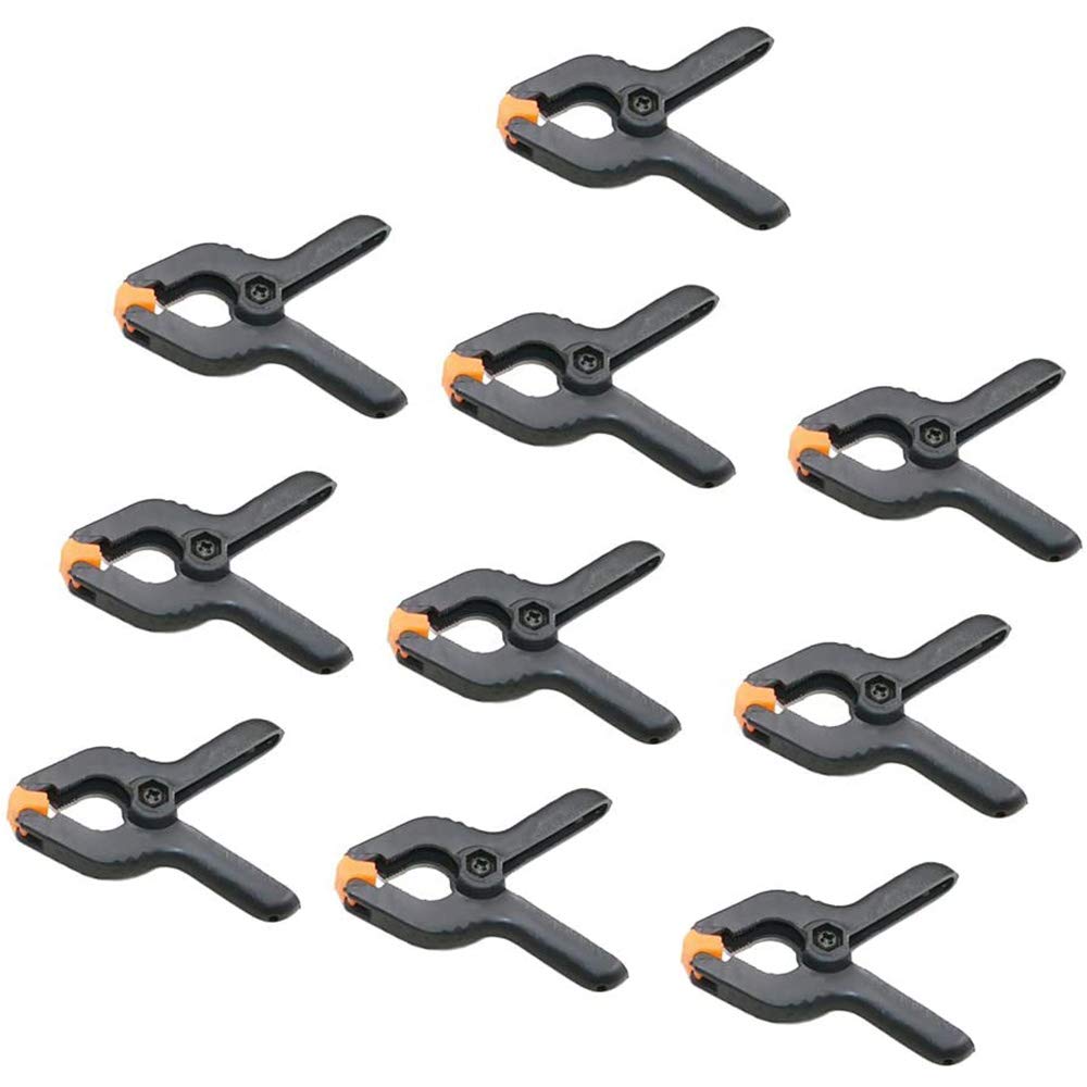 POFET 10 x 2 Spring Clamps Large Strong Plastic Market Stall Clips Nylon Tarpaulin