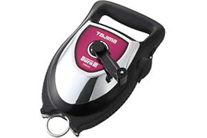 TAJIMA Chalk Line - Chalk-Rite Dura III Chalk Box with 150ft Extreme Bold 2.8 mm Snap Line & Integrated Handle Release - CR604S