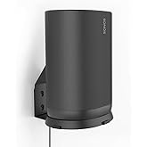 GZQIUYI Sonos Move Wall Mount - Charging Base Compatible Design, Metal Speaker Stand Compatible with SONOS Move 1 and Move 2, Soft Silicon Pad on Support Pole Protect from Scratching