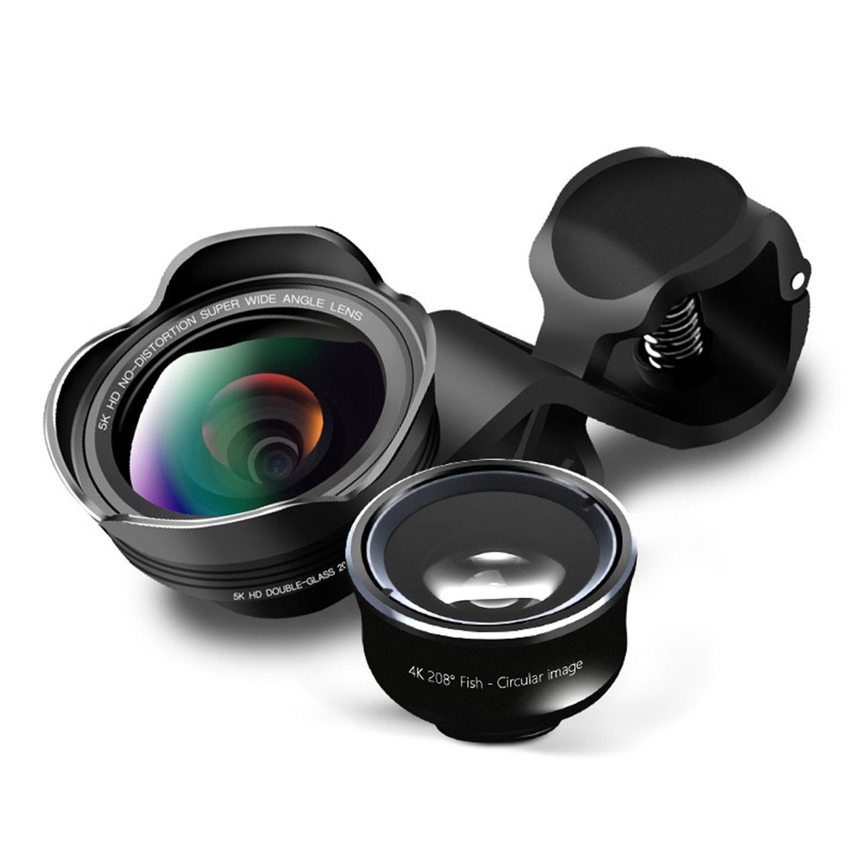 Cell Phone Lens Kit, GLISTENY 3in1 Mobile Phone Camera Lens Kit, Real