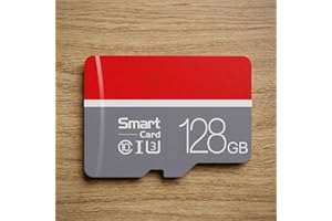128GB MicroSD Memory Card with Adapter, A1, C10, U1, 150MB/s Read for Dashcams Security Cameras Tablets Phones, Full HD Video