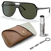 Ray-Ban RB2198 BILL Square Shaped Sunglasses for Men & Women with Official RAYBAN Eyewear Kit