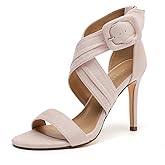 MMbyzhuo Women's Open Toe Strappy High Heel Sandals Dress Shoes for Women Party Evening Pump Heel Sandals