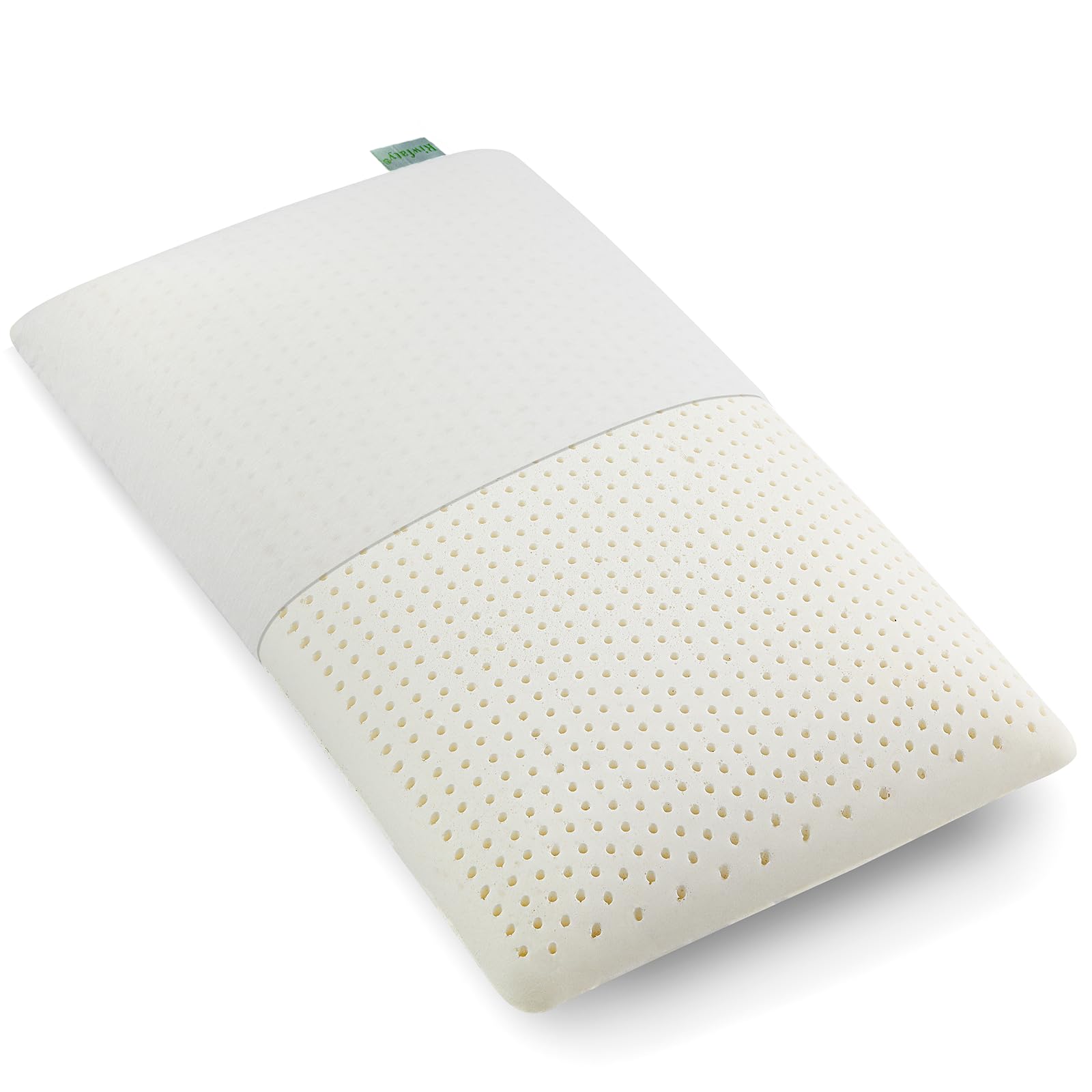 Photo 1 of 100% Natural Talalay Latex Pillow, Luxury Queen Strong Support Sleeping Bed Pillow for Side, Back, and Stomach Sleepers, Firm Latex Foam Pillow, Removable Breathable Cotton Cover (Queen (Firm))