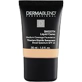 Dermablend Smooth Liquid Camo Foundation Spf 25, 0C Linen, 1 Fl Oz | Buildable Liquid Camo Foundation With Spf 25. Evens Skin Tone Over Redness, Dark Spots &amp; Blemishes For Soft, Natural Finish.