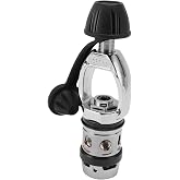 SPYMINNPOO First Stage Dive Regulator, Chrome Plated Brass, 5 Ports Underwater Diving Regulator for Diving Gear