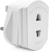 Double Dragon UK Plug Adapter 2P to 3P 1A Fused Shutter Safety Travel