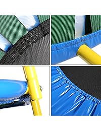 ANCHEER Kids Mini Rebounder Trampoline with Handrail,Safe & Portable & Foldable & Durable Toddler Trampoline for Kid Exercise & Play Indoor or Outdoor